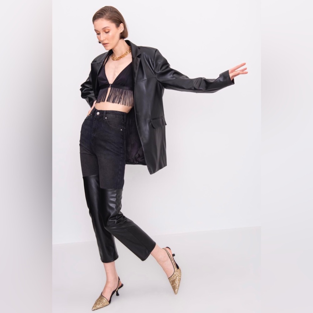 BSL Faux Leather/Jeans